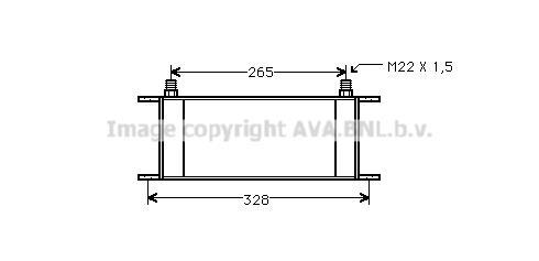 Radiateur d'huile moteur (Refroidisseur d'huile moteur) AVA Deutschland GmbH RT3163