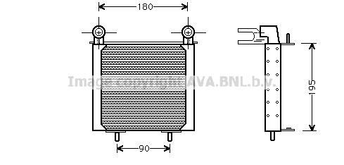 Radiateur d'huile moteur (Refroidisseur d'huile moteur) AVA Deutschland GmbH RT3213