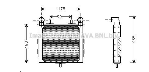 Radiateur d'huile moteur (Refroidisseur d'huile moteur) AVA Deutschland GmbH RT3225