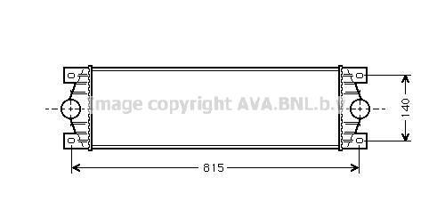 Intercooler, échangeur (Refroidisseur d'air) AVA Deutschland GmbH RT4089