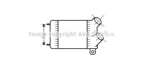 Intercooler, échangeur (Refroidisseur d'air) AVA Deutschland GmbH RT4154