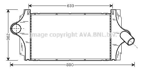Intercooler, échangeur (Refroidisseur d'air) AVA Deutschland GmbH RT4296
