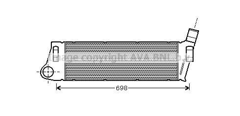 Intercooler, échangeur (Refroidisseur d'air) AVA Deutschland GmbH RT4316