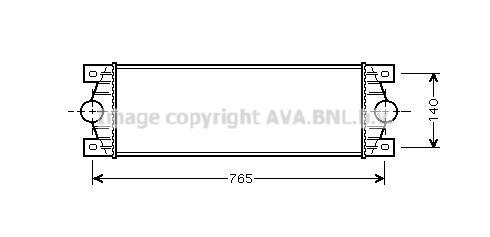 Intercooler, échangeur (Refroidisseur d'air) AVA Deutschland GmbH RT4329
