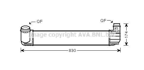 Intercooler, échangeur (Refroidisseur d'air) AVA Deutschland GmbH RT4413