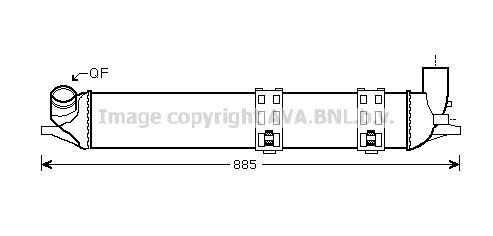 Intercooler, échangeur (Refroidisseur d'air) AVA Deutschland GmbH RT4463