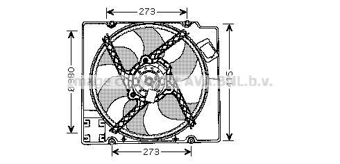 Radiateur moteur (Radiateur de refroidissement) AVA Deutschland GmbH RT2021