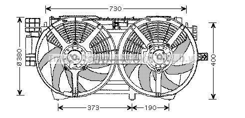 Radiateur moteur (Radiateur de refroidissement) AVA Deutschland GmbH RT2026