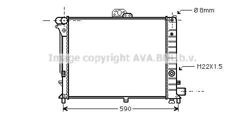 Radiateur moteur (Radiateur de refroidissement) AVA Deutschland GmbH RT2153
