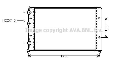 Radiateur d'huile moteur (Refroidisseur d'huile moteur) AVA Deutschland GmbH RT3225