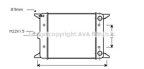 Radiateur moteur (Radiateur de refroidissement) AVA Deutschland GmbH VN2003