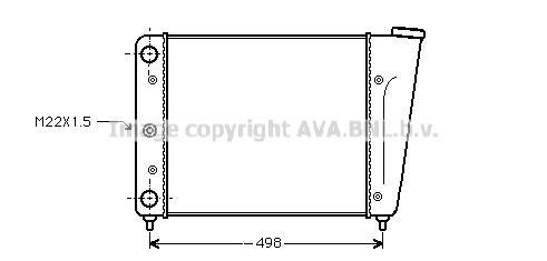 Radiateur moteur (Radiateur de refroidissement) AVA Deutschland GmbH VN2009