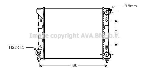 Radiateur moteur (Radiateur de refroidissement) AVA Deutschland GmbH VN2040