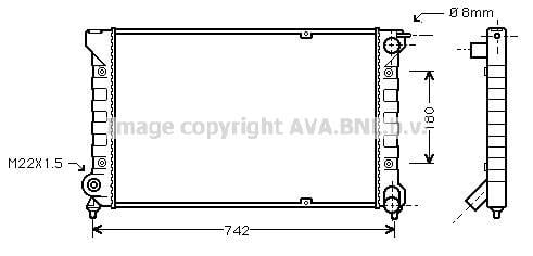 Radiateur moteur (Radiateur de refroidissement) AVA Deutschland GmbH VN2041