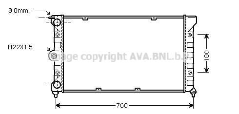 Radiateur moteur (Radiateur de refroidissement) AVA Deutschland GmbH VN2080
