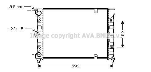 Radiateur moteur (Radiateur de refroidissement) AVA Deutschland GmbH VN2084
