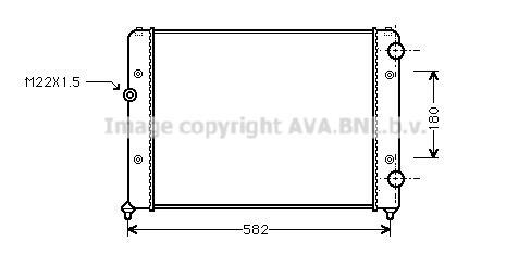Radiateur moteur (Radiateur de refroidissement) AVA Deutschland GmbH VN2119