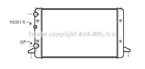Radiateur moteur (Radiateur de refroidissement) AVA Deutschland GmbH VN2121
