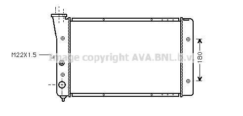 Radiateur moteur (Radiateur de refroidissement) AVA Deutschland GmbH VN2123