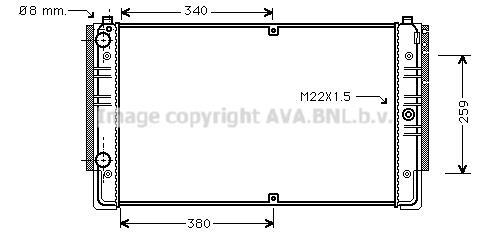 Radiateur moteur (Radiateur de refroidissement) AVA Deutschland GmbH VN2149