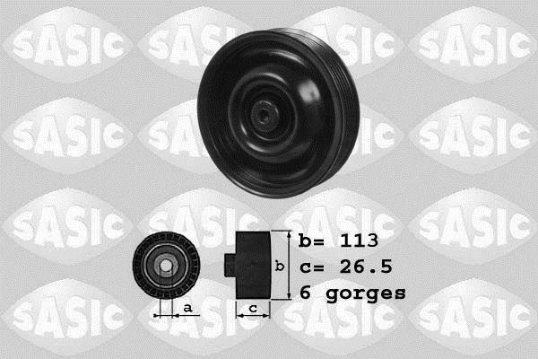 Galet enrouleur de courroie d'accessoire SASIC ref. 1626121