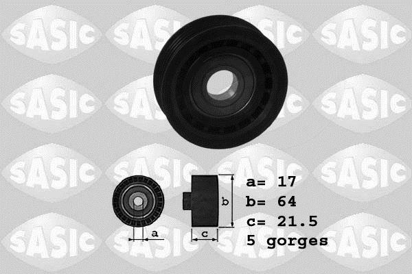 Galet enrouleur de courroie d'accessoire SASIC ref. 1626133