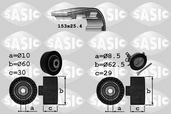 Kit de distribution (Kit courroie de distribution) SASIC ref. 1750029