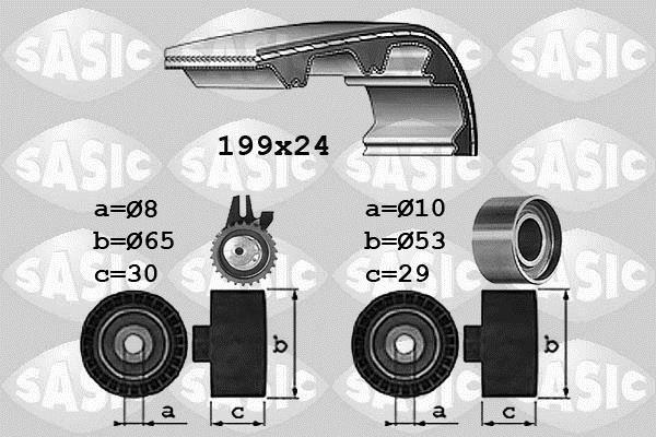 Kit de distribution (Kit courroie de distribution) SASIC ref. 1756024