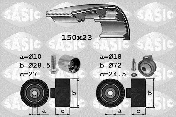 Kit de distribution (Kit courroie de distribution) SASIC ref. 1756052