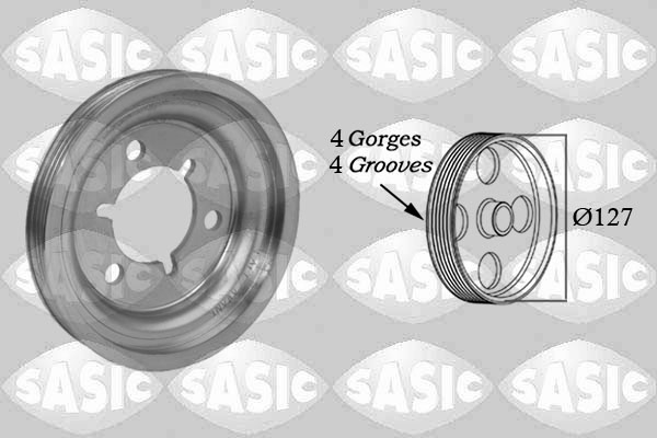Poulie damper (Poulie de vilebrequin) SASIC 2150049