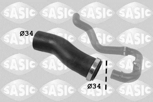 Durite de turbocompresseur (Durite de turbo) SASIC 3336203
