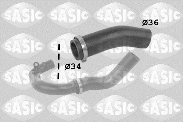 Durite de turbocompresseur (Durite de turbo) SASIC 3336208