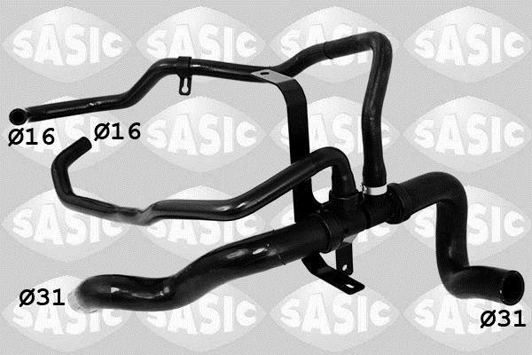 Durite de radiateur (Durite de refroidissement) SASIC ref. 3400229
