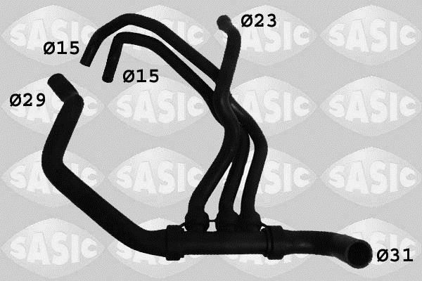Durite de radiateur (Durite de refroidissement) SASIC ref. 3404032