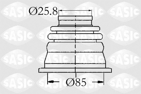 Soufflet de cardan SASIC ref. 4003408