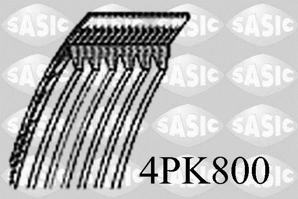Correa trapezoidal nervada SASIC ref. 4PK800