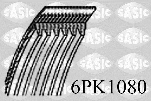 Correa trapezoidal nervada SASIC ref. 6PK1080
