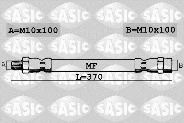 Flexible de frein (Durite de frein) SASIC ref. SBH6358