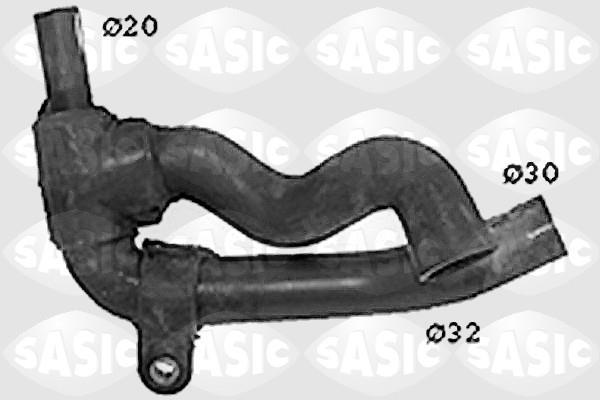 Durite de radiateur (Durite de refroidissement) SASIC SWH4266