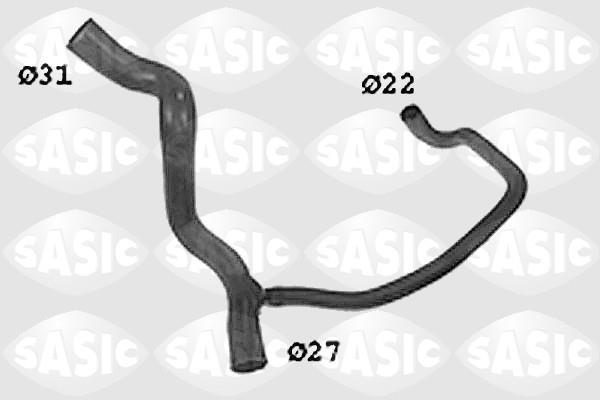 Durite de radiateur (Durite de refroidissement) SASIC ref. SWH4268
