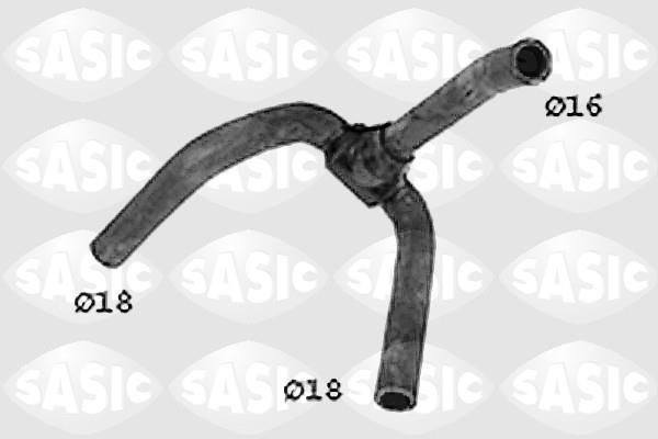 Durite de radiateur (Durite de refroidissement) SASIC ref. SWH4272
