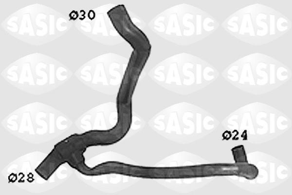 Durite de radiateur (Durite de refroidissement) SASIC ref. SWH4311