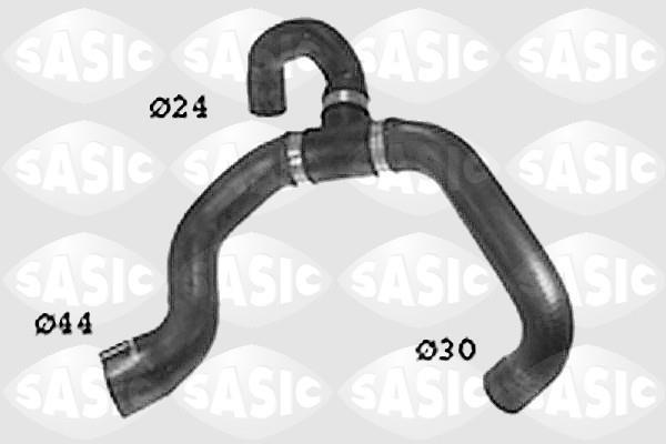 Durite de radiateur (Durite de refroidissement) SASIC SWH6661