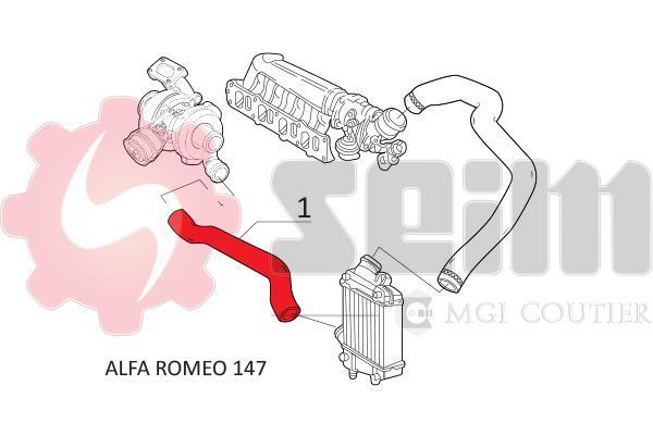 Durite de turbocompresseur (Durite de turbo) SEIM 981000