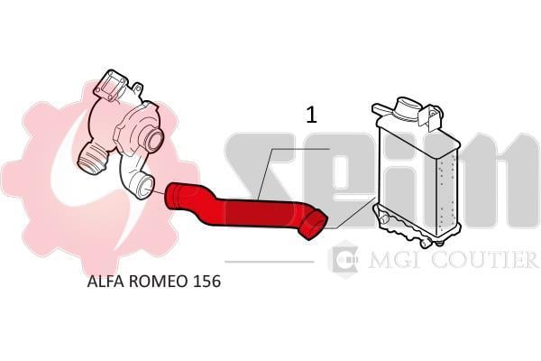 Durite de turbocompresseur (Durite de turbo) SEIM 981003