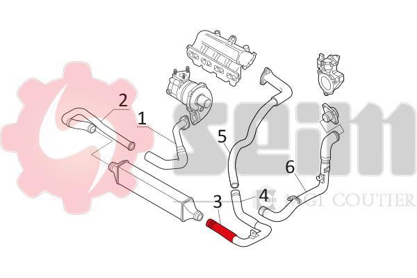 Durite de turbocompresseur (Durite de turbo) SEIM 981013