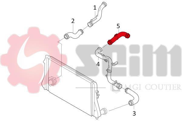 Durite de turbocompresseur (Durite de turbo) SEIM 981014