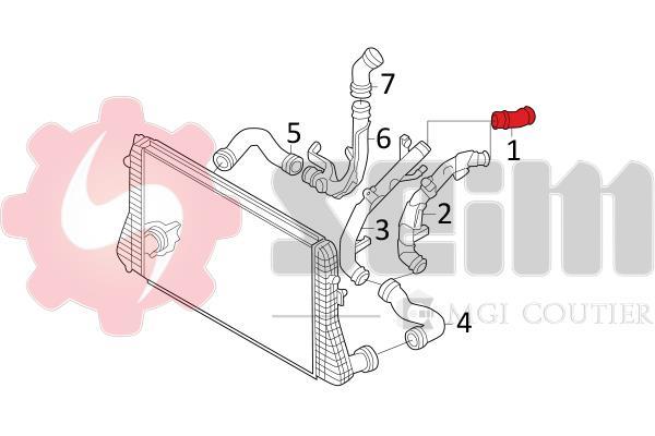 Durite de turbocompresseur (Durite de turbo) SEIM 981027