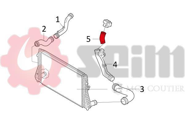 Durite de turbocompresseur (Durite de turbo) SEIM 981043