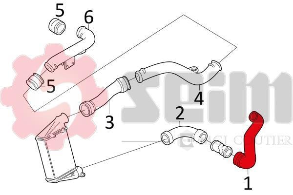 Durite de turbocompresseur (Durite de turbo) SEIM 981053